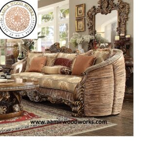 B Grand Royale Hand-Carved Luxury Sofa Set 3+2+1